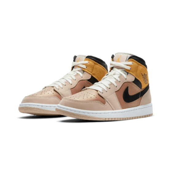 Nike Air Jordan 1 Mid Se Particle Beige DD2224-200 Particlebeige/Black-Metallicredbronze