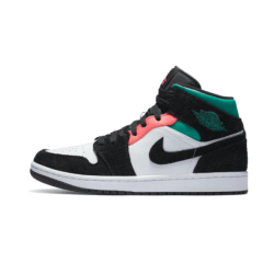 Nike Air Jordan 1 Mid Se South Beach 852542-116 White/Black-Pink-Green