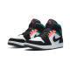 Nike Air Jordan 1 Mid Se South Beach 852542-116 White/Black-Pink-Green