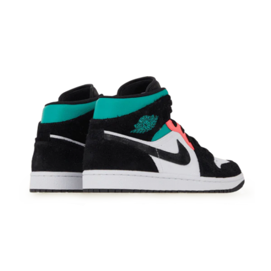 Nike Air Jordan 1 Mid Se South Beach 852542-116 White/Black-Pink-Green