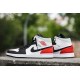 Nike Air Jordan 1 Mid Se Union Black Toe 852542-100 White/Black-Lightsmokegray-Gymred