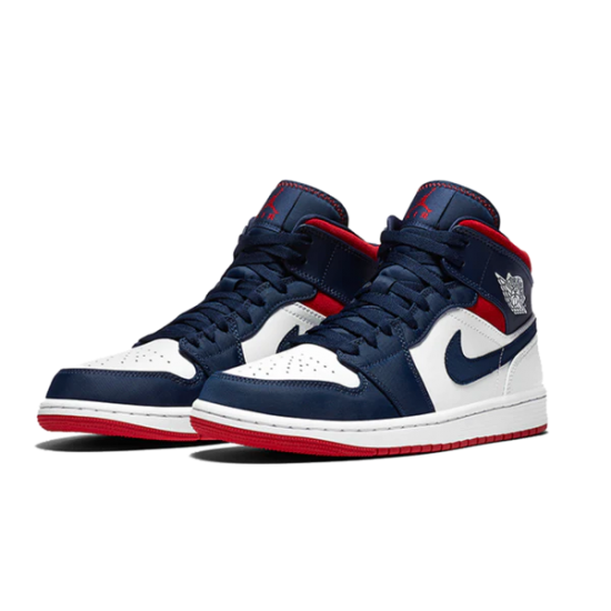 Nike Air Jordan 1 Mid Se Usa 852542-104 White/University Red