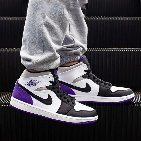 Nike Air Jordan 1 Mid Se Varsity Purple 852542-105 Varisty Purple/White/Black