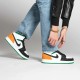 Nike Air Jordan 1 Mid Se White Laser Orange Lucky Green BQ6931-101 White/Laserorange-Black-Luckygreen