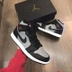 Nike Air Jordan 1 Mid Shadow Red 554724-096/554725-096 Black/Particle Gray-White-Gym Red