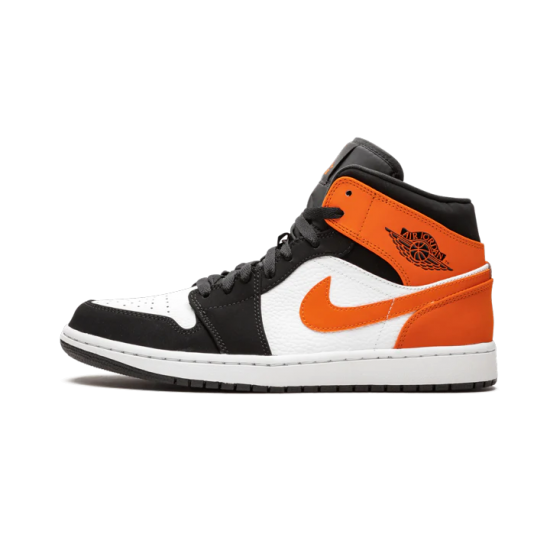 Nike Air Jordan 1 Mid Shattered Backboard 554724-058 Black/Orange/White