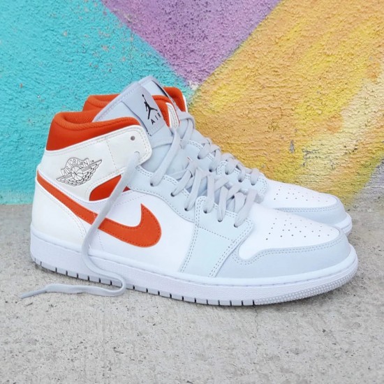 Nike Air Jordan 1 Mid Starfish CW7591-100 White/Starfish-Pureplatinum-Sail