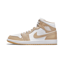 Nike Air Jordan 1 Mid Tan Gum DA8005-100 Sail/Black-Cider-Chile Red 