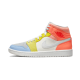 Nike Air Jordan 1 Mid To My First Coach DJ6908-100 White/Opti Yellow/Zitron/Psychic Blue