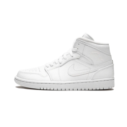 Nike Air Jordan 1 Mid Triple White 554725-130 White/White/White