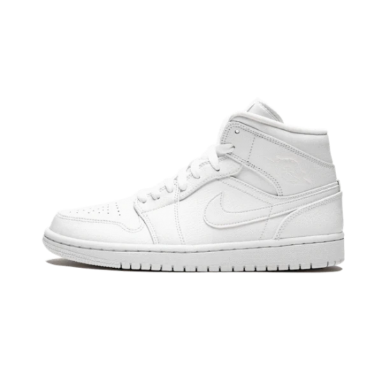 Nike Air Jordan 1 Mid Triple White 554725-130 White/White/White