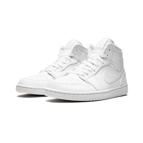 Nike Air Jordan 1 Mid Triple White 554725-130 White/White/White