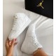 Nike Air Jordan 1 Mid Triple White 554725-130 White/White/White