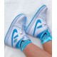 Nike Air Jordan 1 Mid Unc BQ6472-114 Universityblue/White