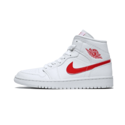 Nike Air Jordan 1 Mid University Red BQ6472-106 White/University Red 