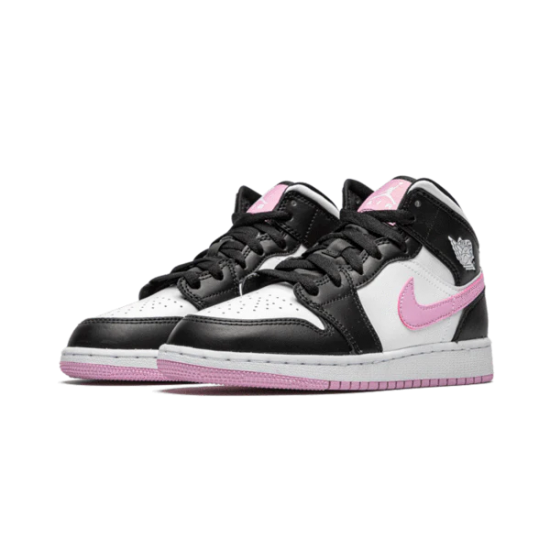 Nike Air Jordan 1 Mid White Black Light Arctic Pink DC9035-100 White/Gray