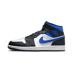 Nike Air Jordan 1 Mid White Black Royal 554724-140 White/Black/Racerblue