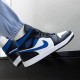 Nike Air Jordan 1 Mid White Black Royal 554724-140 White/Black/Racerblue