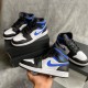 Nike Air Jordan 1 Mid White Black Royal 554724-140 White/Black/Racerblue