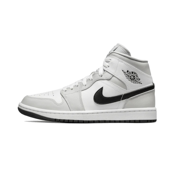 Nike Air Jordan 1 Mid White Light Smoke Grey BQ6472-015 White/Light Smoke Gray/Black