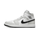 Nike Air Jordan 1 Mid White Light Smoke Grey BQ6472-015 White/Light Smoke Gray/Black