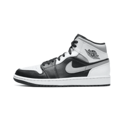 Nike Air Jordan 1 Mid White Shadow 554724-073 White/Gray/Black 