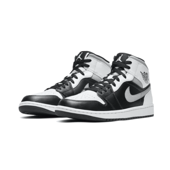 Nike Air Jordan 1 Mid White Shadow 554724-073 White/Gray/Black