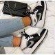 Nike Air Jordan 1 Mid White Shadow 554724-073 White/Gray/Black