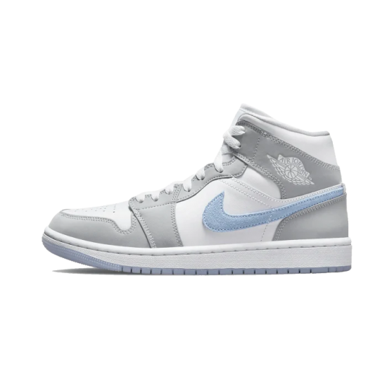 Nike Air Jordan 1 Mid Wolf Grey BQ6472-105 Gray/White/Blue