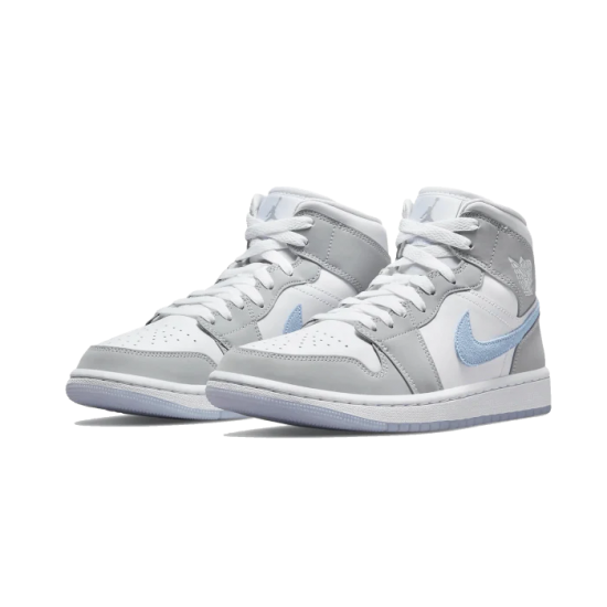 Nike Air Jordan 1 Mid Wolf Grey BQ6472-105 Gray/White/Blue