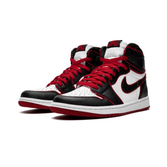 Nike Air Jordan 1 Retro High Bloodline 555088-062 Black/Gym Red-White