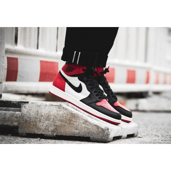 Nike Air Jordan 1 Retro High Bred Toe 555088-610 Gym Red/Black-Summit White