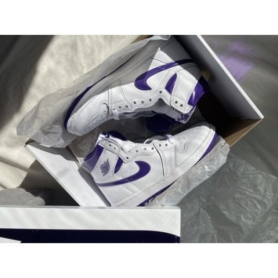 Nike Air Jordan 1 Retro High Court Purple (2021) CD0461-151 White/Purpleshort