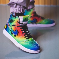 Nike Air Jordan 1 Retro High J. Balvin DC3481-900 Multi-Color/Black-Pink Foam-Multi-Color 