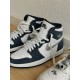 Nike Air Jordan 1 Retro High Midnight Navy (2020) DC1788-100 White/Midnight Navy-Metallic Silver