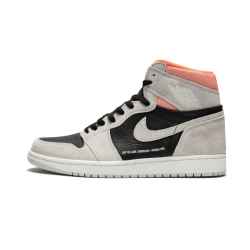 Nike Air Jordan 1 Retro High Neutral Gray Hyper Crimson 555088-018 Neutralgray/Black-Hypercrimson-White