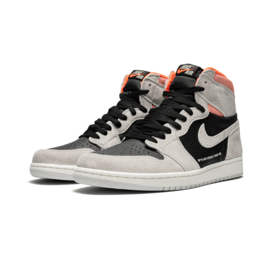 Nike Air Jordan 1 Retro High Neutral Gray Hyper Crimson 555088-018 Neutralgray/Black-Hypercrimson-White