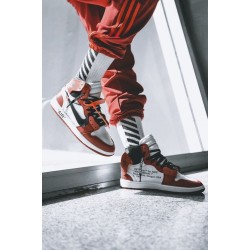 Nike Air Jordan 1 Retro High Off-White Chicago &#8220;The Ten&#8221; AQ0818-100 White/Red/Black