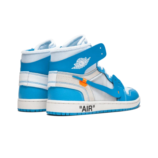 Nike Air Jordan 1 Retro High Off-White University Blue AQ0818-148 White/Darkpowderblue-Cone