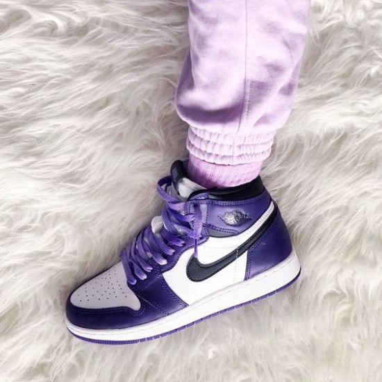 Nike Air Jordan 1 Retro High Og Court Purple White 555088-500 Courtpurple/White-Black