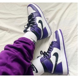 Nike Air Jordan 1 Retro High Og Court Purple White 555088-500 Courtpurple/White-Black