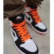 Nike Air Jordan 1 Retro High Og Electro Orange 555088-180 White/Electro Orange/Black