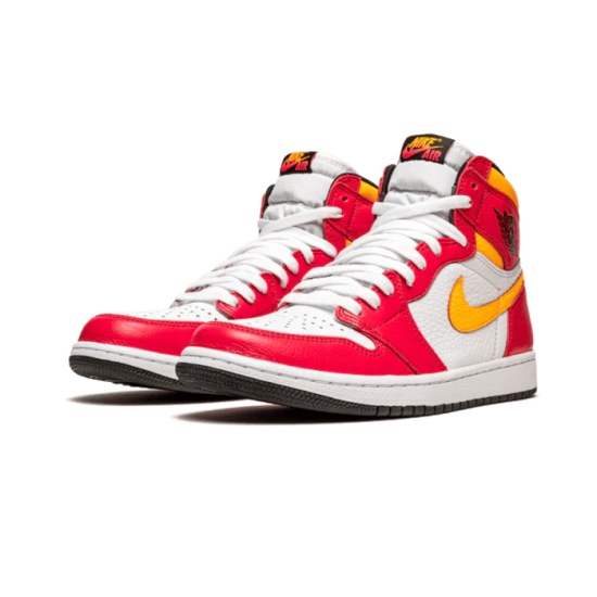 Nike Air Jordan 1 Retro High Og Light Fusion Red 555088-603 Light Fusion Red/White-Laser Orange-Black