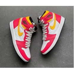 Nike Air Jordan 1 Retro High Og Light Fusion Red 555088-603 Light Fusion Red/White-Laser Orange-Black 