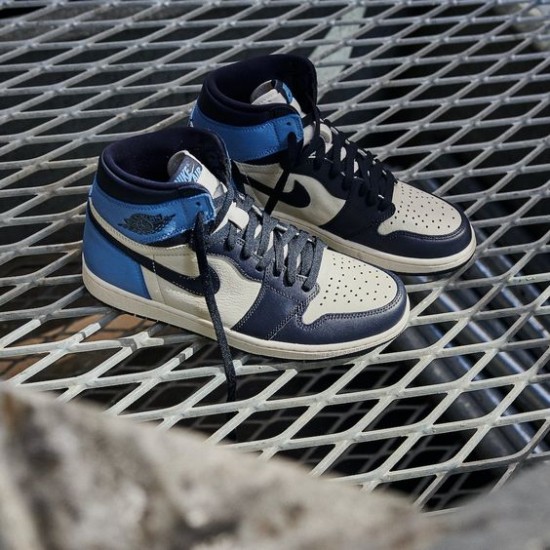 Nike Air Jordan 1 Retro High Og Obsidian Unc 2019 555088-140 Sail/Obsidian-Universityblue