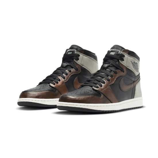 Nike Air Jordan 1 Retro High Patina 555088-033 Black/Lightarmy-Sail-Freshmint