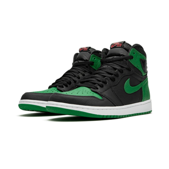 Nike Air Jordan 1 Retro High Pine Green Black 555088-030 Black/Whitepinegreengym-Red