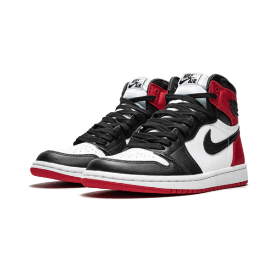 Nike Air Jordan 1 Retro High Satin Black Toe CD0461-016 Black/White-University Red