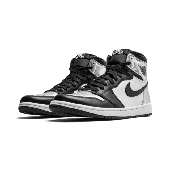 Nike Air Jordan 1 Retro High Silver Toe CD0461-001 Black/Metallicsilver-White-Black