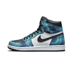 Nike Air Jordan 1 Retro High Tie Dye CD0461-100 White/Black-Auroragreen